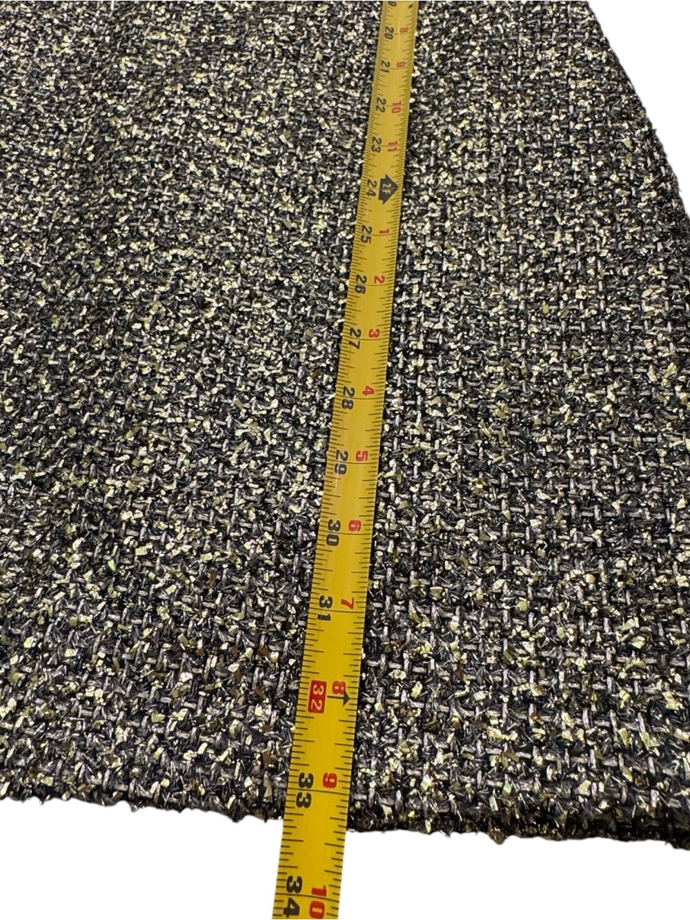 NWT! Amanda Uprichard Silk & Tweed Brantley Mini Dress – Black/Gold – Size Small - Picture 10 of 10